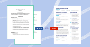 Advantages of PDF Format for Resumes